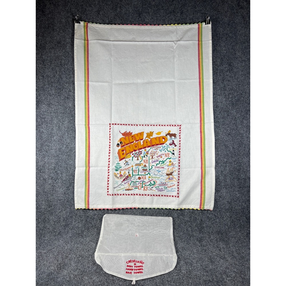 New‎ England Map Dish Towel - CatStudio